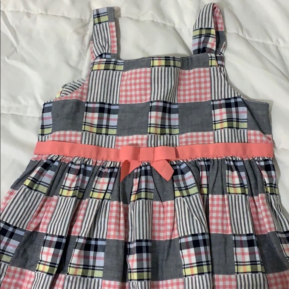 Girls plaid sleeveless dress